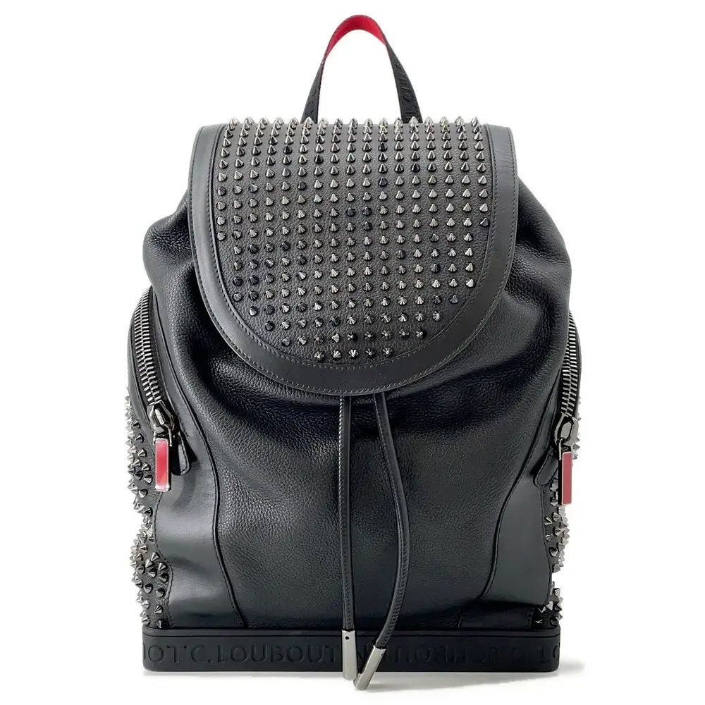 Christian Louboutin Explorer Funk Studded Backpack Rucksack Bag Black